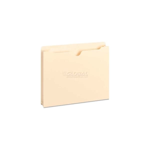 Smead 2-PLY TOP FILE JACKETS, 2in ACCORDION EXPANSION, LETTER, 11 POINT MANILA, 50PK 75560 - main
